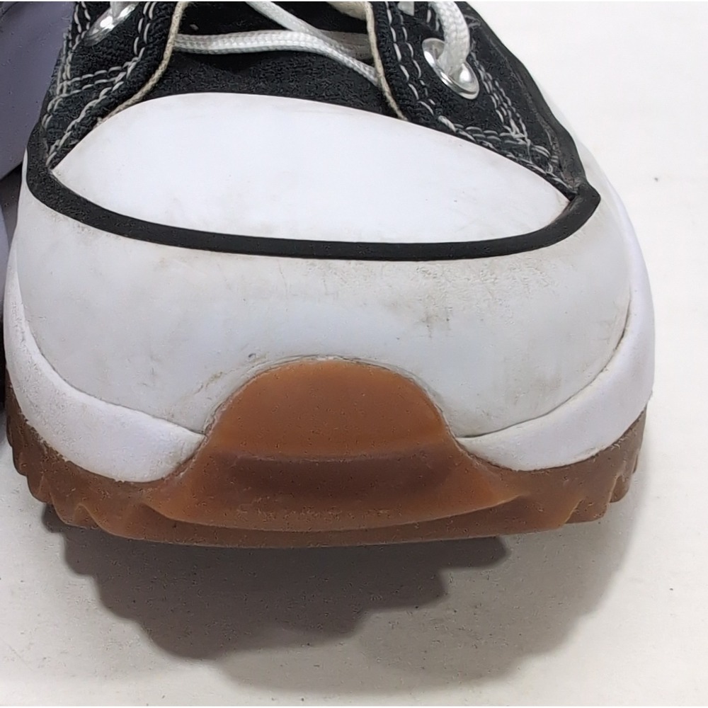 Converse Run Star Hike High Top Platform Sneakers Womens 8.5 Mens 7 Black White - Picture 12 of 16